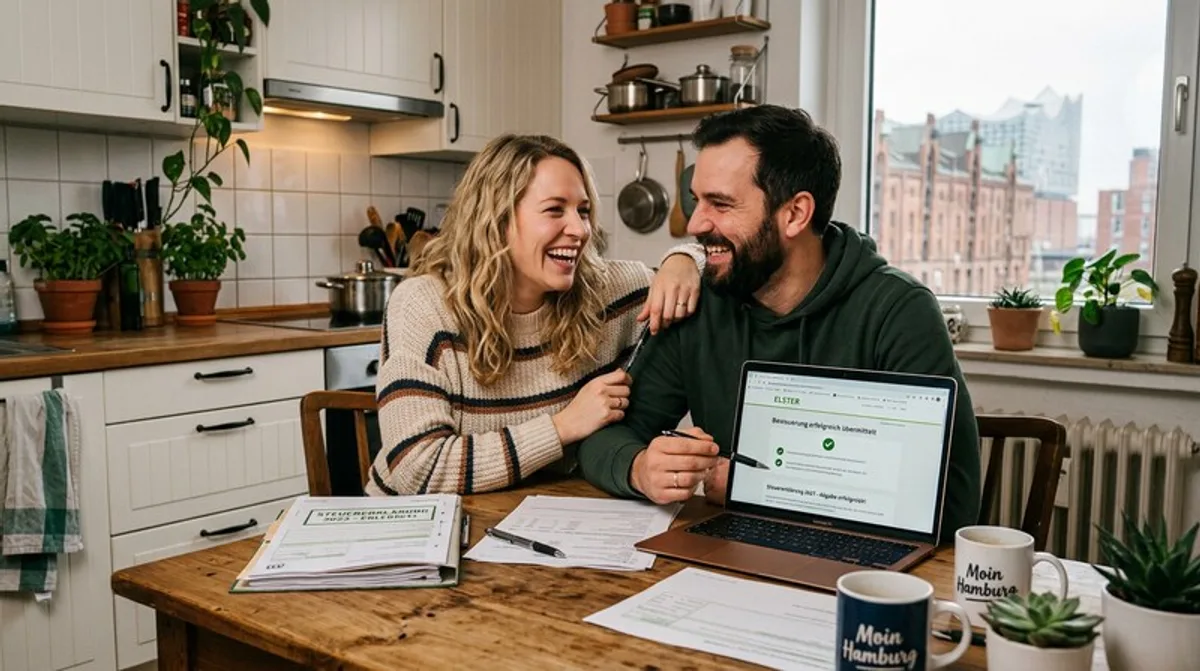 Unternehmer erledigt Steuerreform-Anpassungen