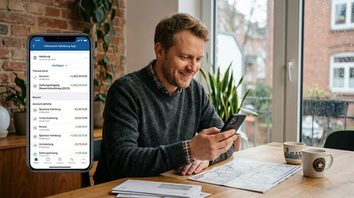 Unternehmerin mit zwei Monitoren plant Steuer-Tabelle